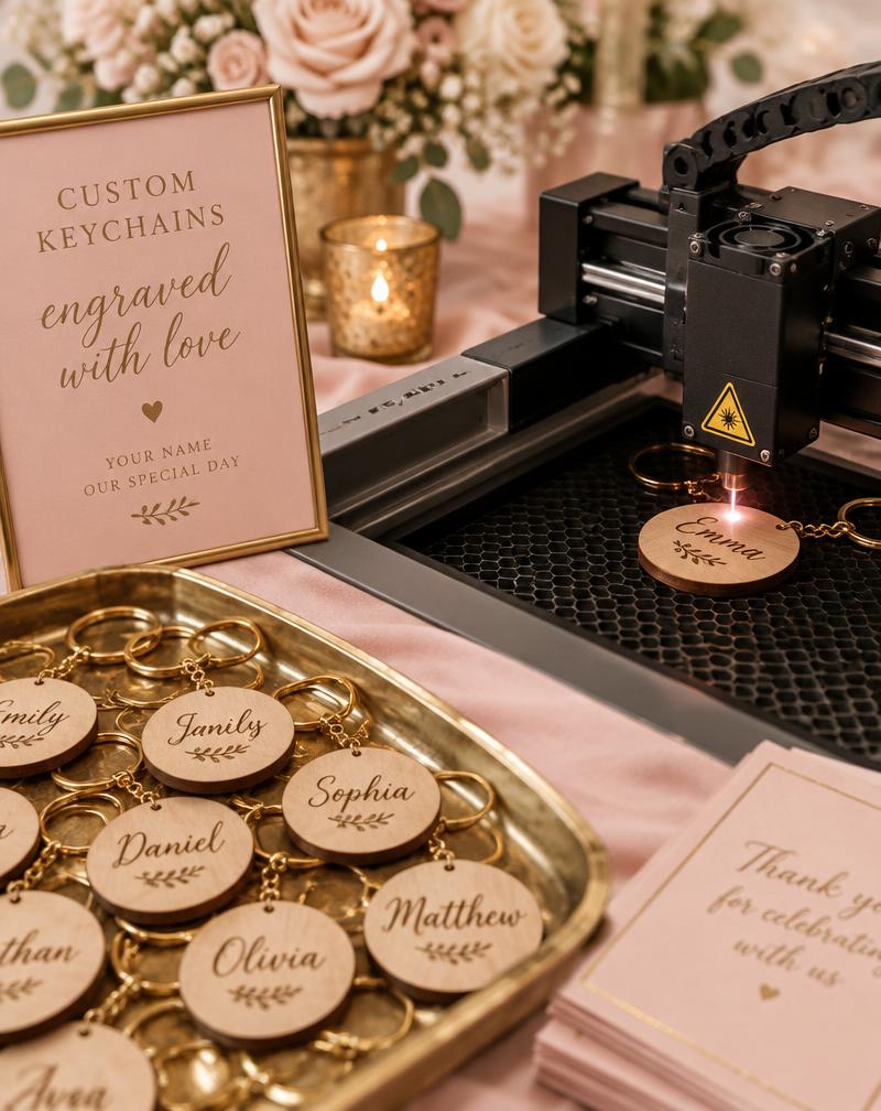 Keychain Maker live station at a Toronto event