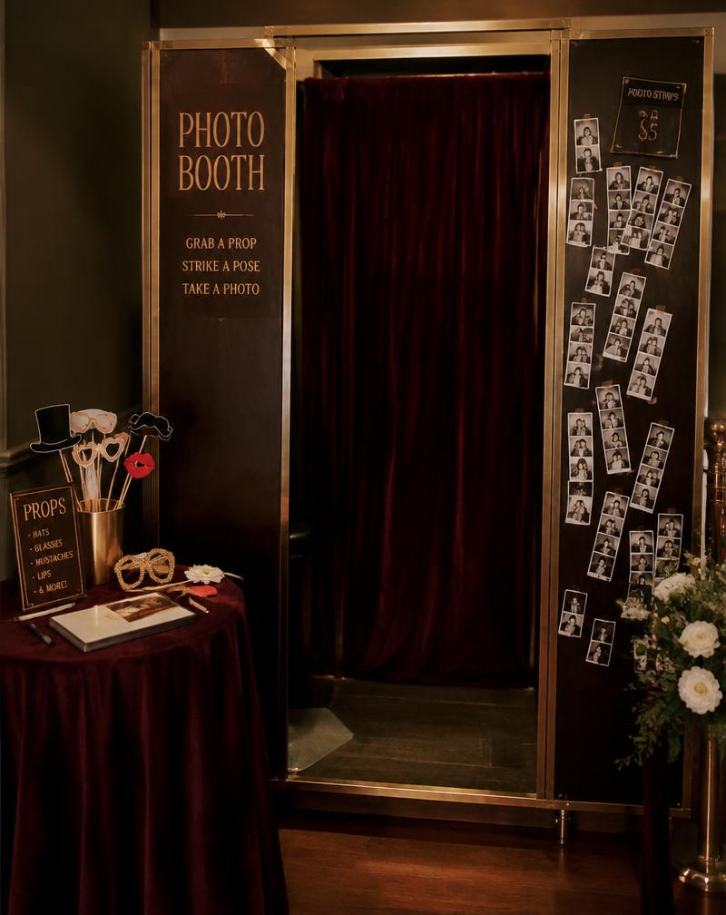 Classic Photo Booth live station at a Toronto event